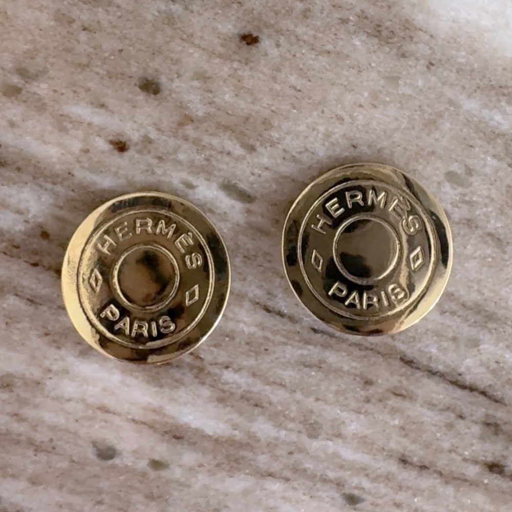 Hermès Clip On Earrings